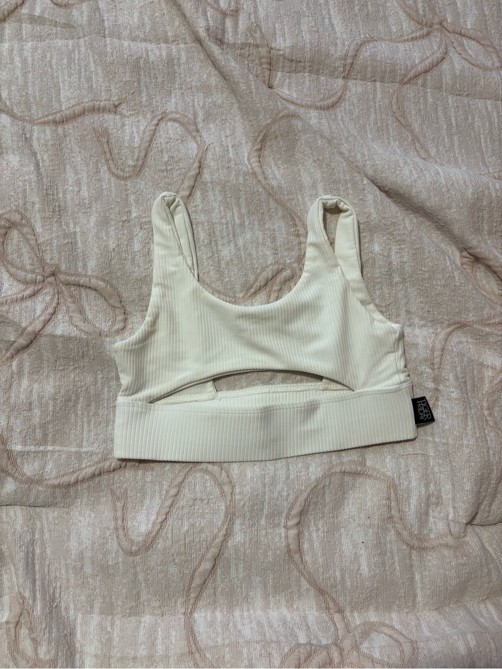 Ribbed Scoop-Back Sports bra Tiger Friday